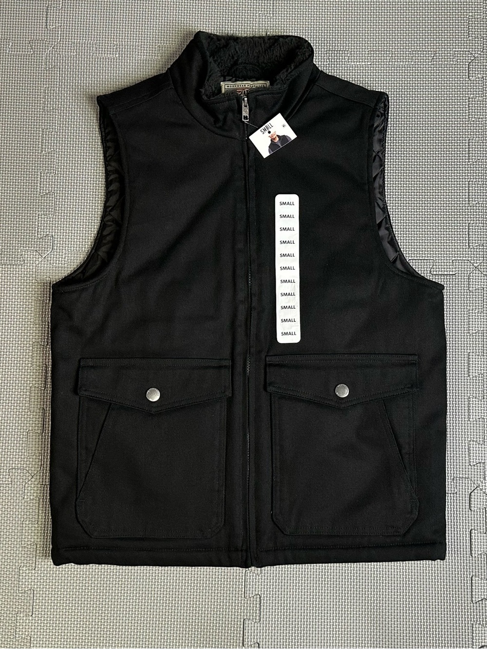 WP WEATHERPROOF Men's Sherpa Collar Full Zip Mens S Workwear Vest